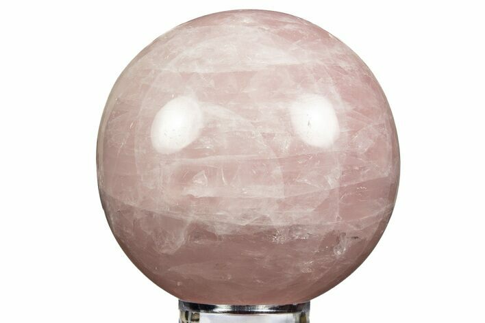 Polished Rose Quartz Sphere - Madagascar #344335